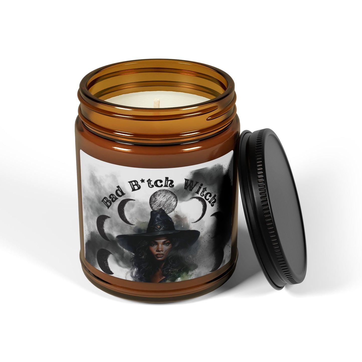 Candle, Halloween Sexy Black Woman Witch Design